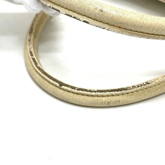 HERMES Bolide35 Bag Hand Bag Toile H / Leather White - Picture 8 of 16